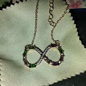 Forever infinity diamond cubic zirconia necklace